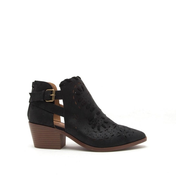 Black Perforated Bootie - Picture 3 of 5